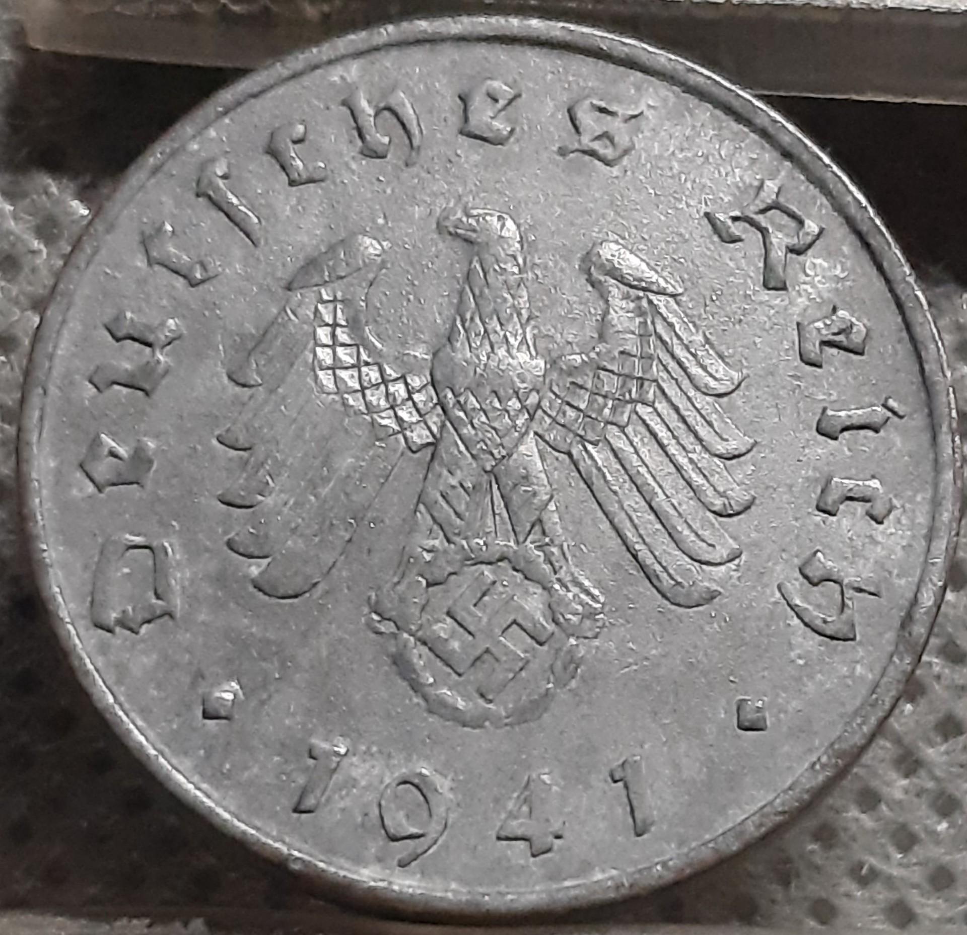 Trečiasis Reichas 10 Reichspfenigų 1941 A (1698)