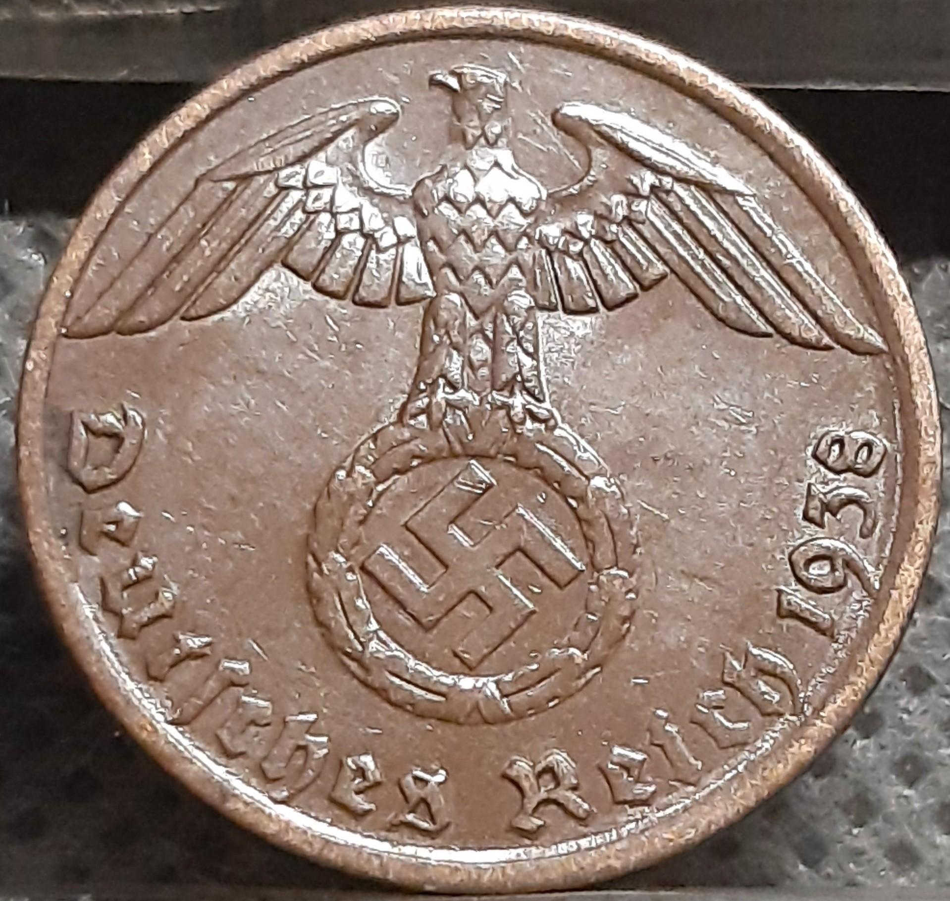 Trečiasis Reichas 1 Reichspfenigas 1938 A (1699)