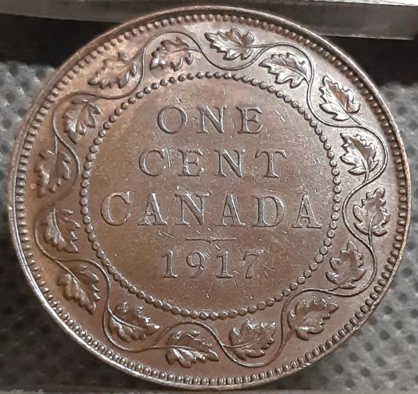 Kanada 1 Centas 1917 KM#21 Bronza (1706)