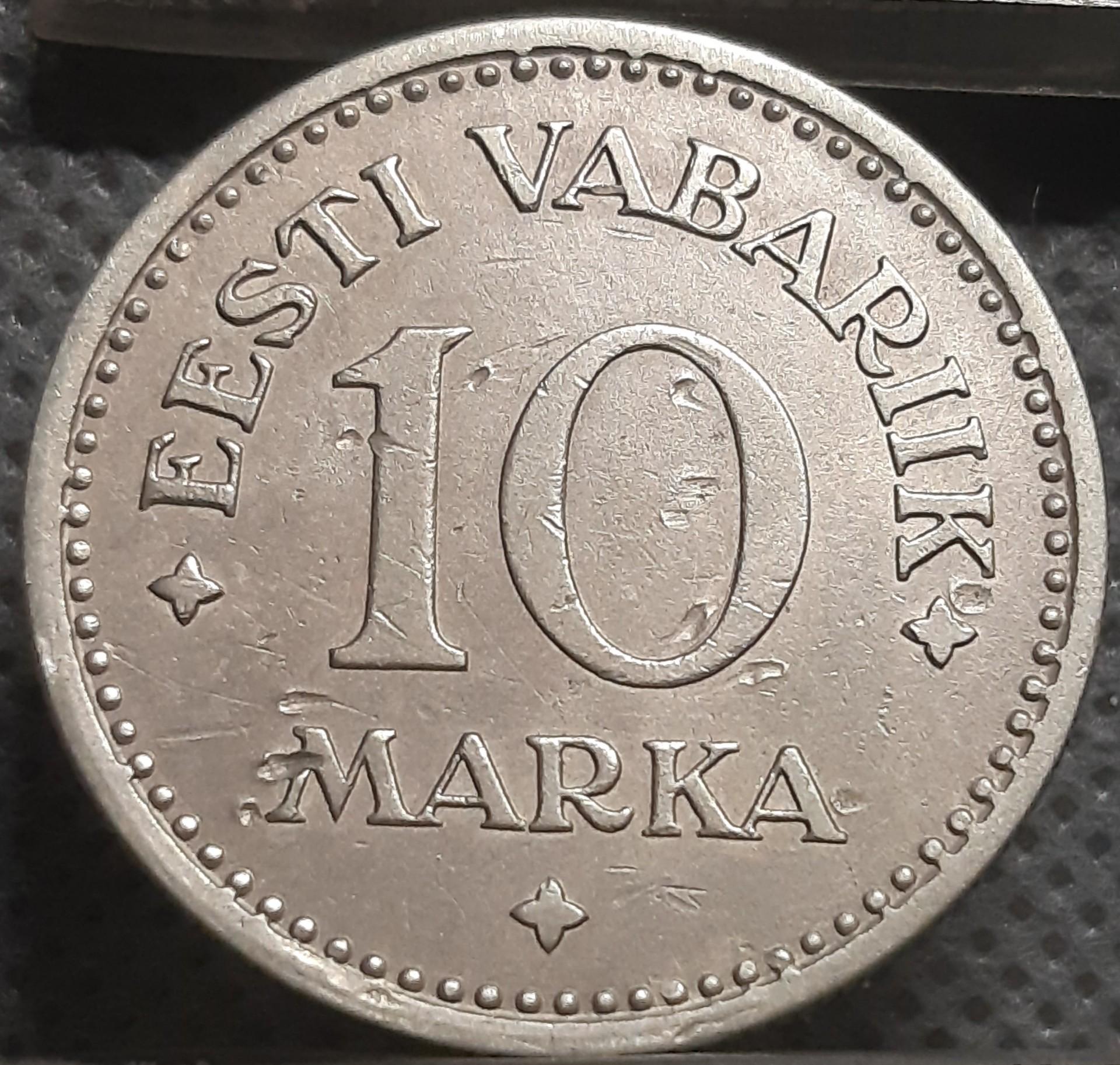 Estija 10 Markių 1925 KM#4 (1733)