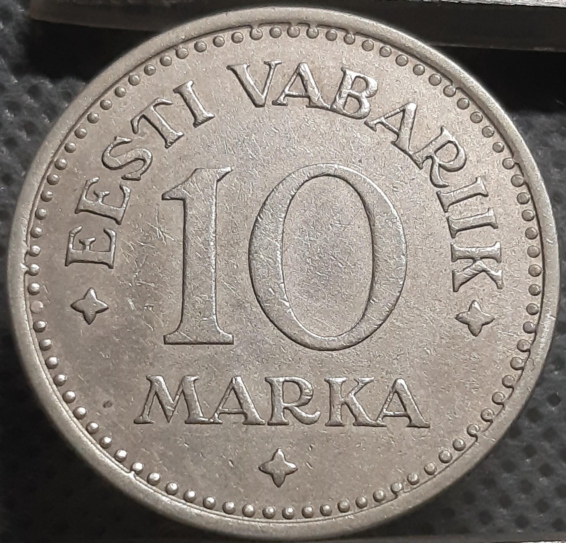 Estija 10 Markių 1925 KM#4 (1734)