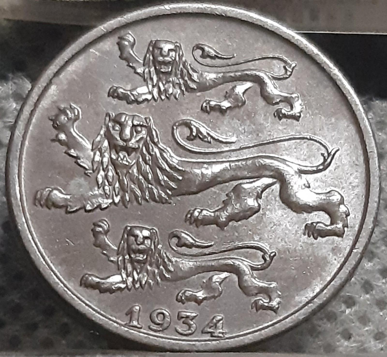 Estija 2 Sentai 1934 KM#15 Bronza (1746)