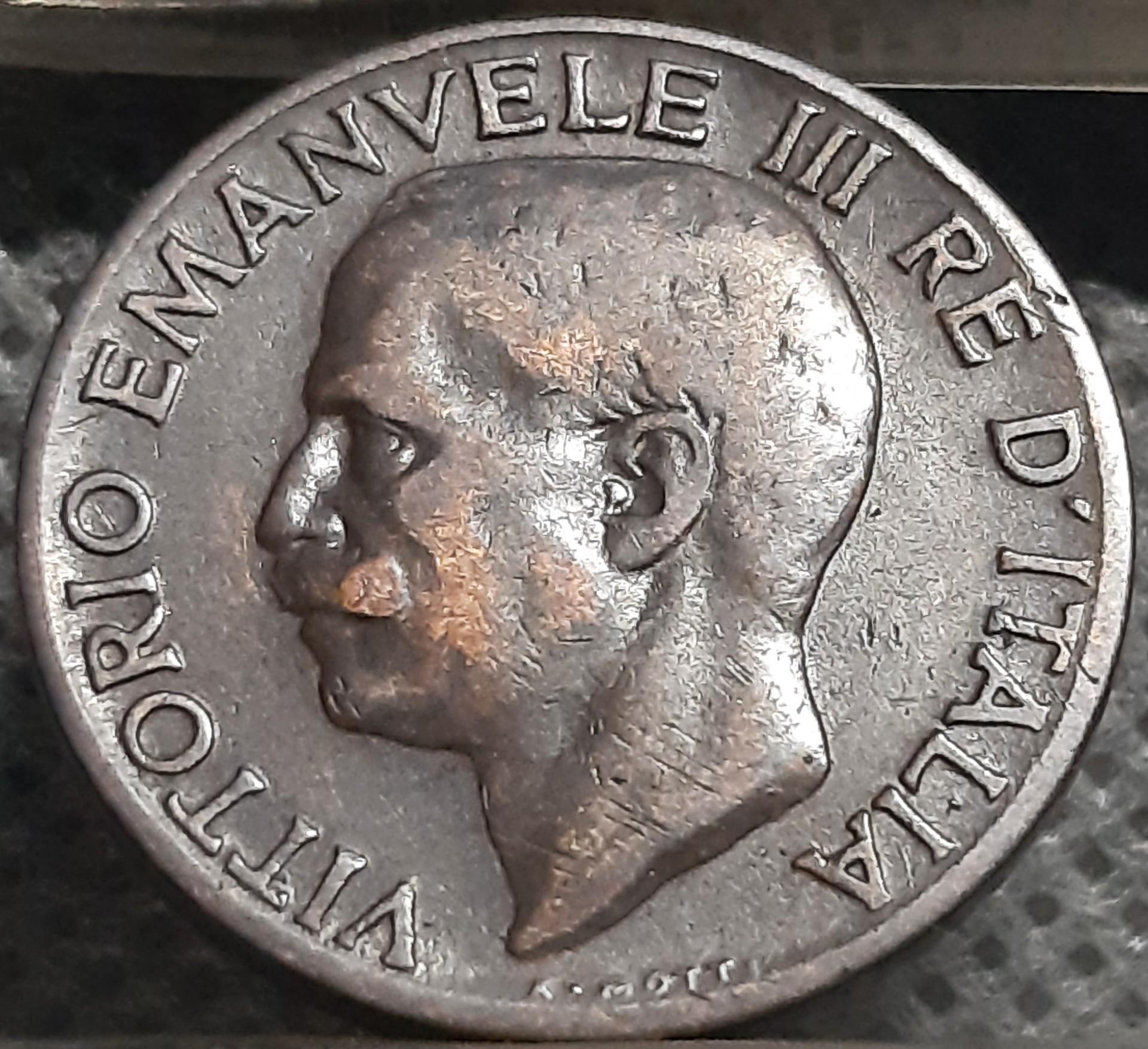 Italija 5 Čentezimai 1932 KM#59 Varis (1748)