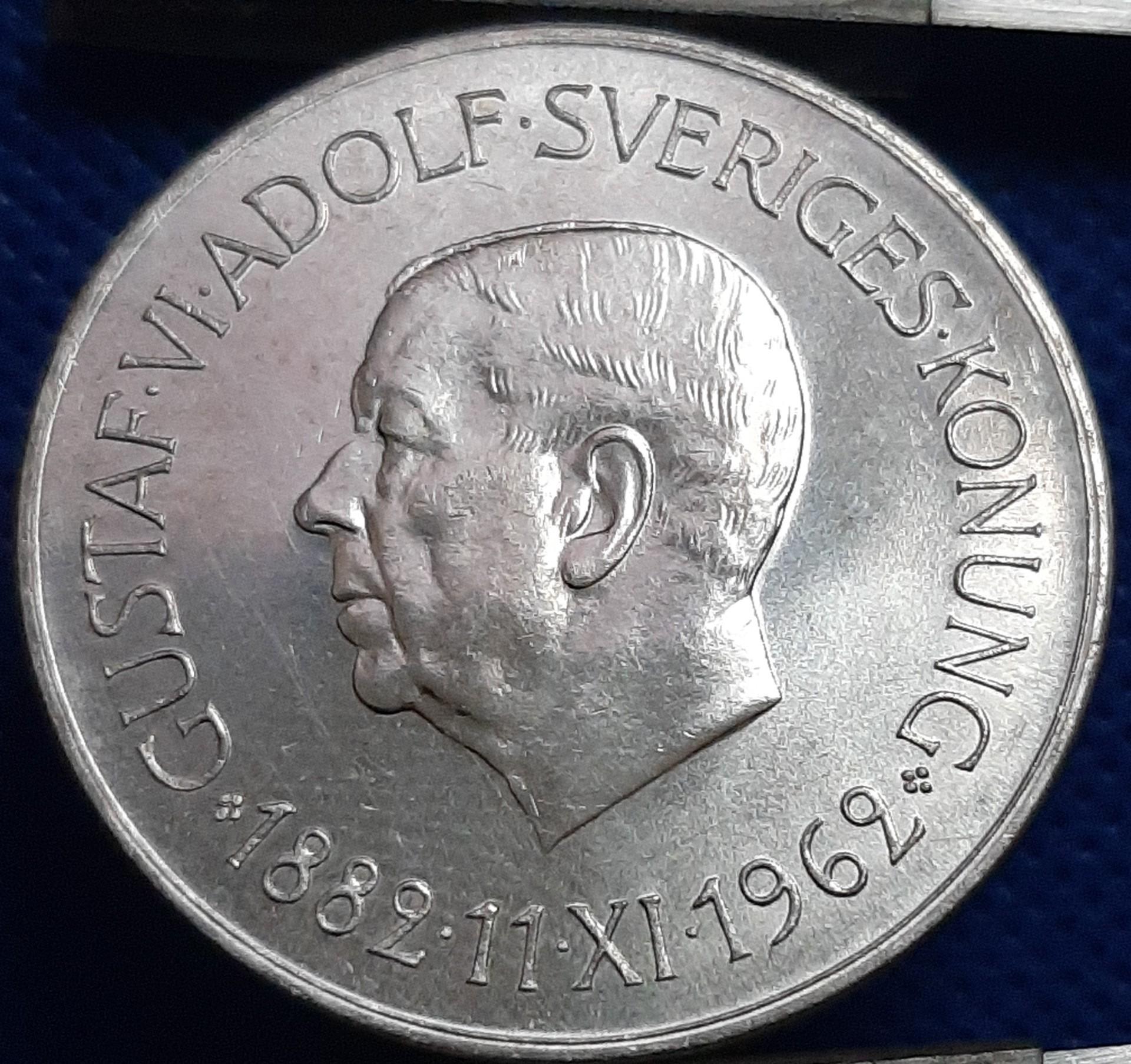 Švedija 5 Kronos 1962 Proginė KM#838 (1782)