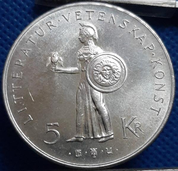 Švedija 5 Kronos 1962 Proginė KM#838 (1782)