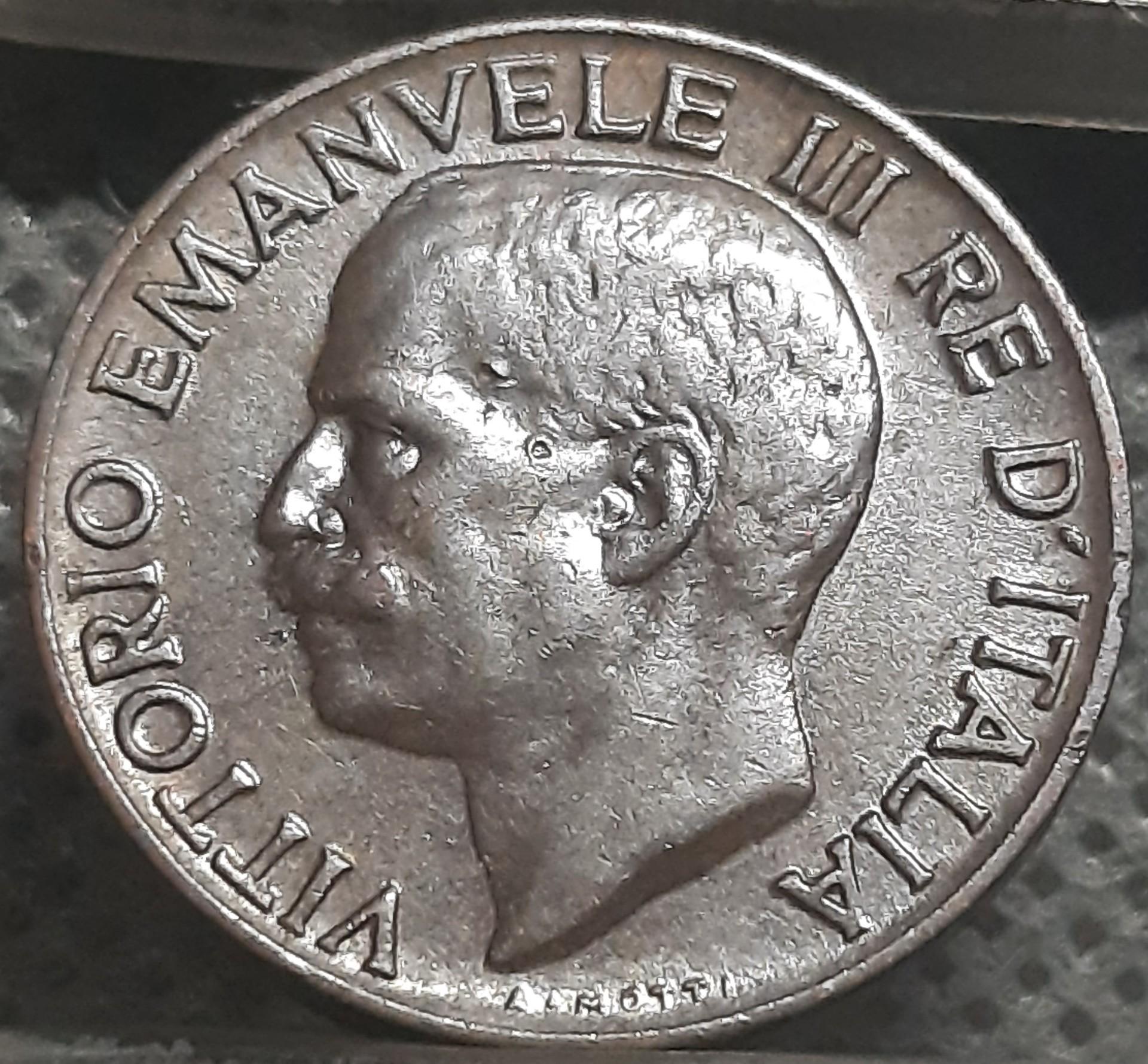 Italija 5 Čentezimai 1930 KM#59 Varis (1803)