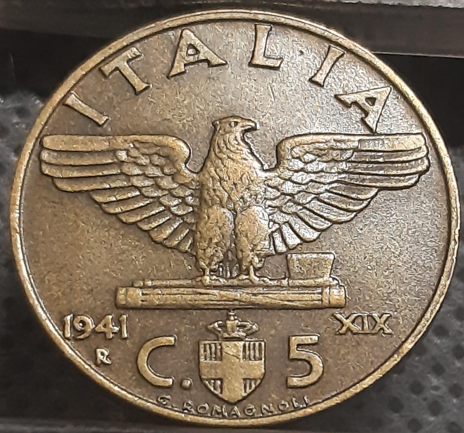 Italija 5 Čentezimai 1941 KM#73a (1805)