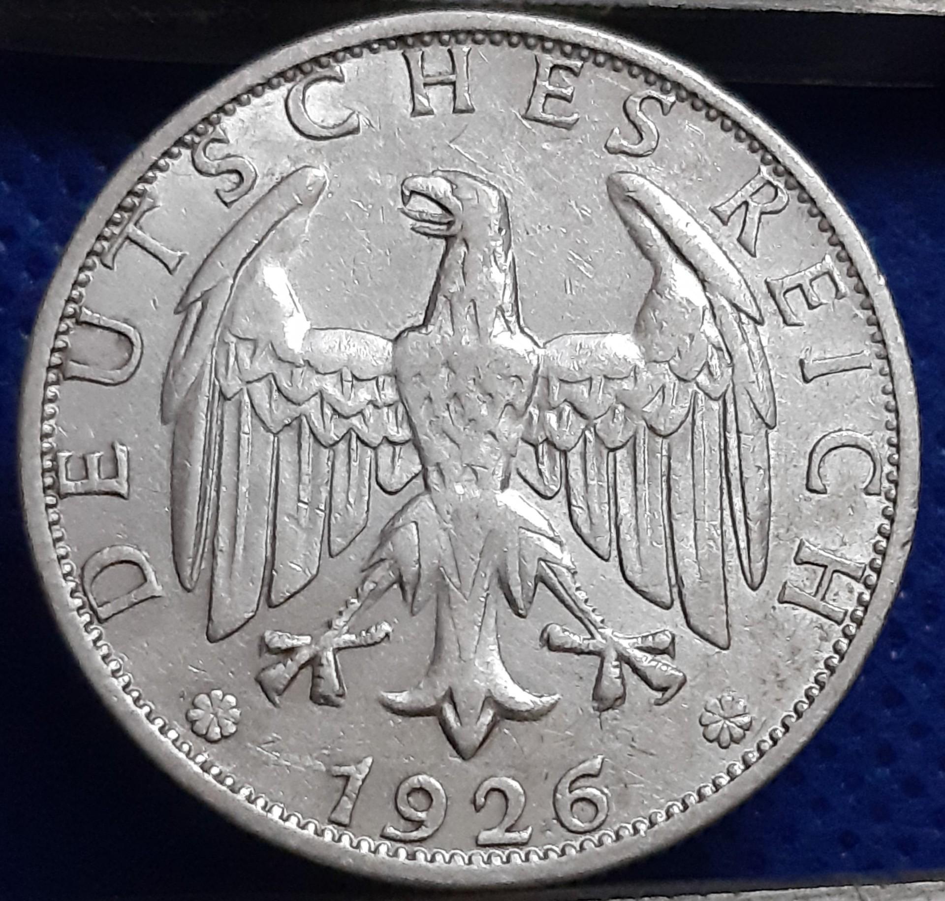 Vokietija 2 Reichsmarkės 1926 A KM#45 (1846)