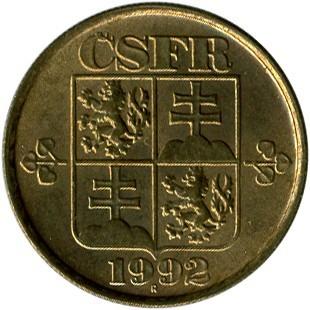 20 helerių Čekoslovakija, 1992 