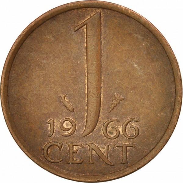 1 centas Nyderlandai 1966