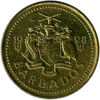 5 centai Barbadosas, 1998m.