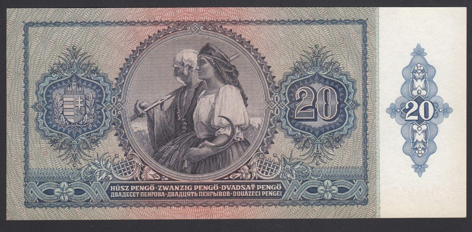 20 pengo Vengrija 1941m.