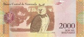 2000 bolivarų Venecuela 1999m.