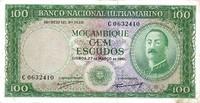 100 eskudų Mozambikas 1961m.