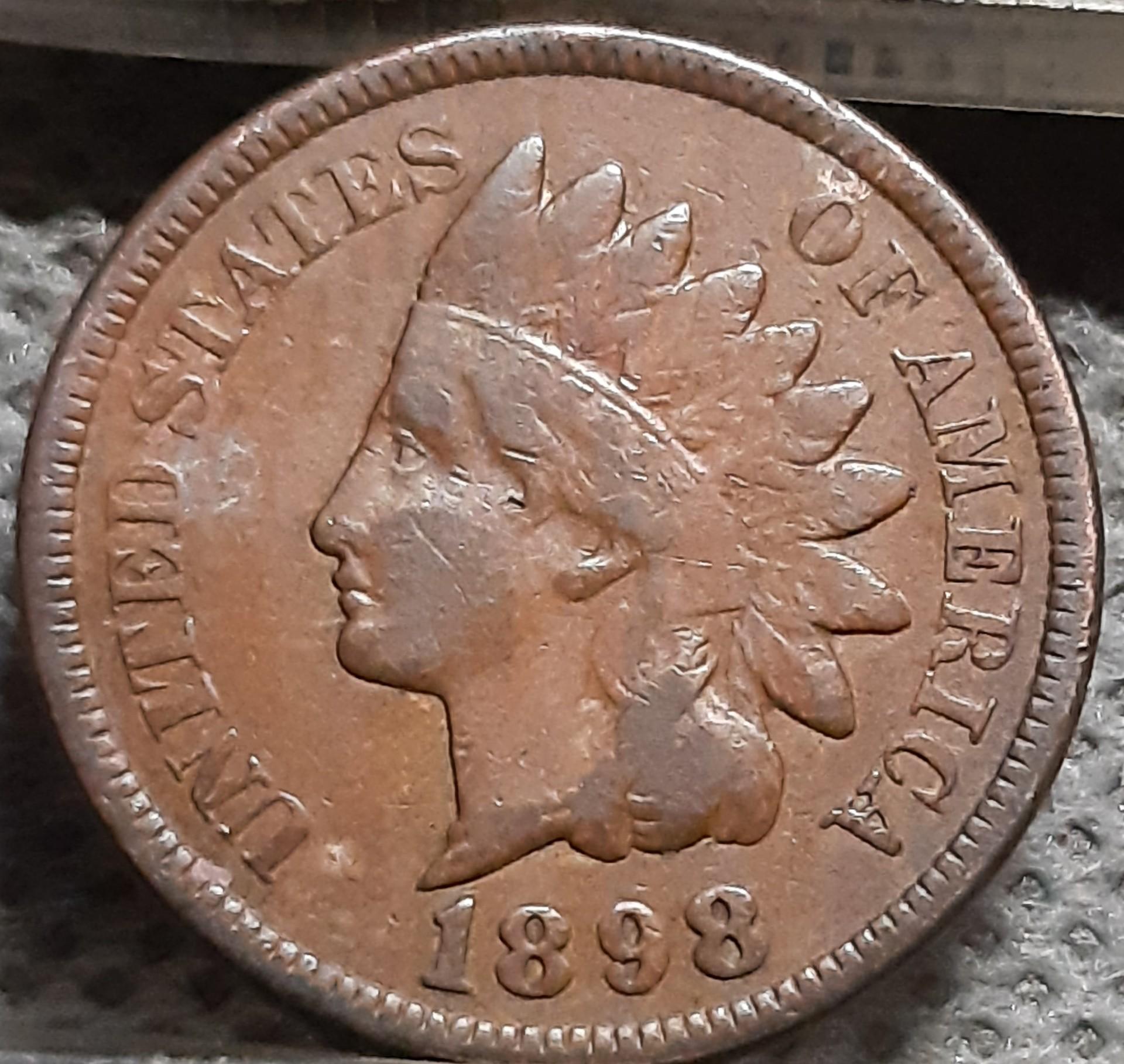 JAV 1 Centas 1898 KM#90a Bronza (1892) 