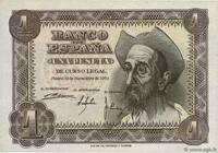 1 peseta Ispanija1951m.