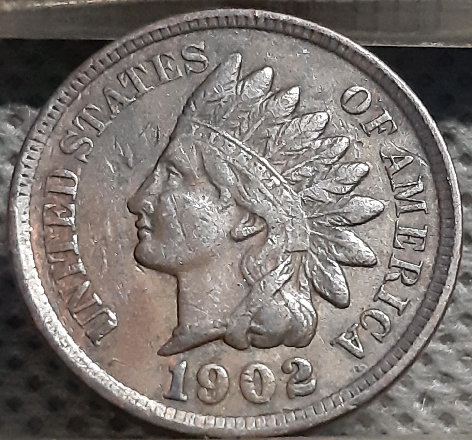 JAV 1 Centas 1902 KM#90a Bronza (1896)