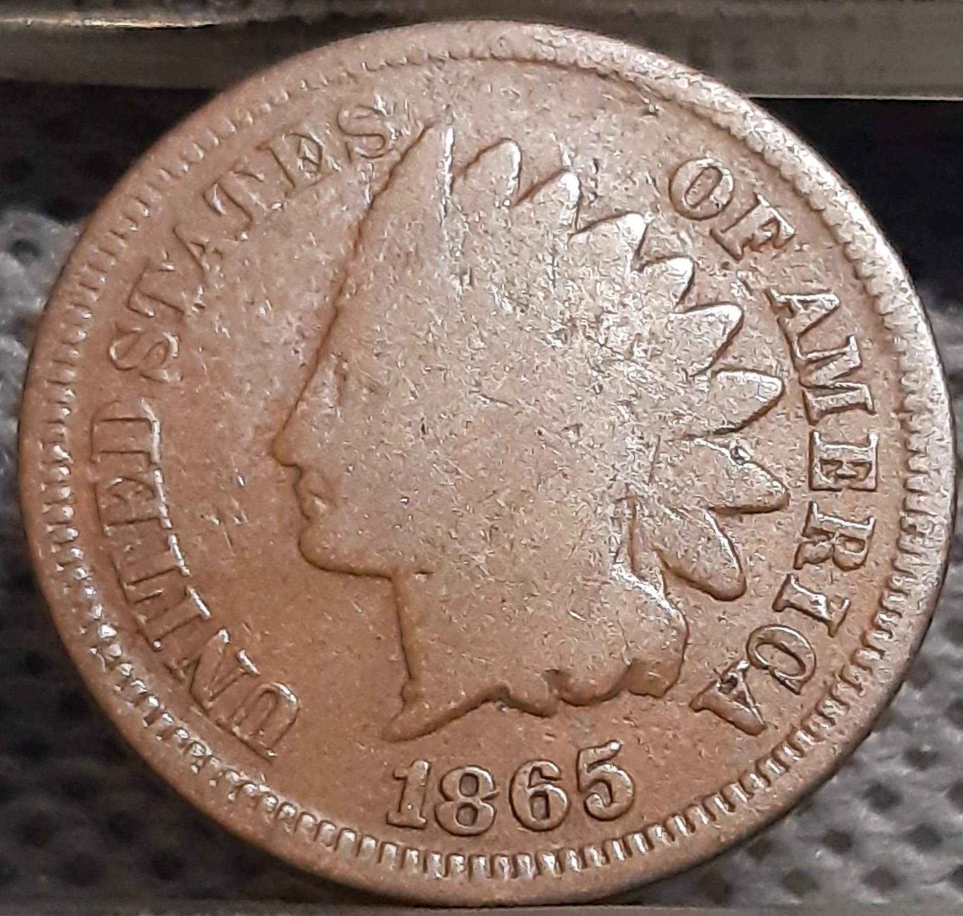 JAV 1 Centas 1865 KM#90a Bronza (1899)