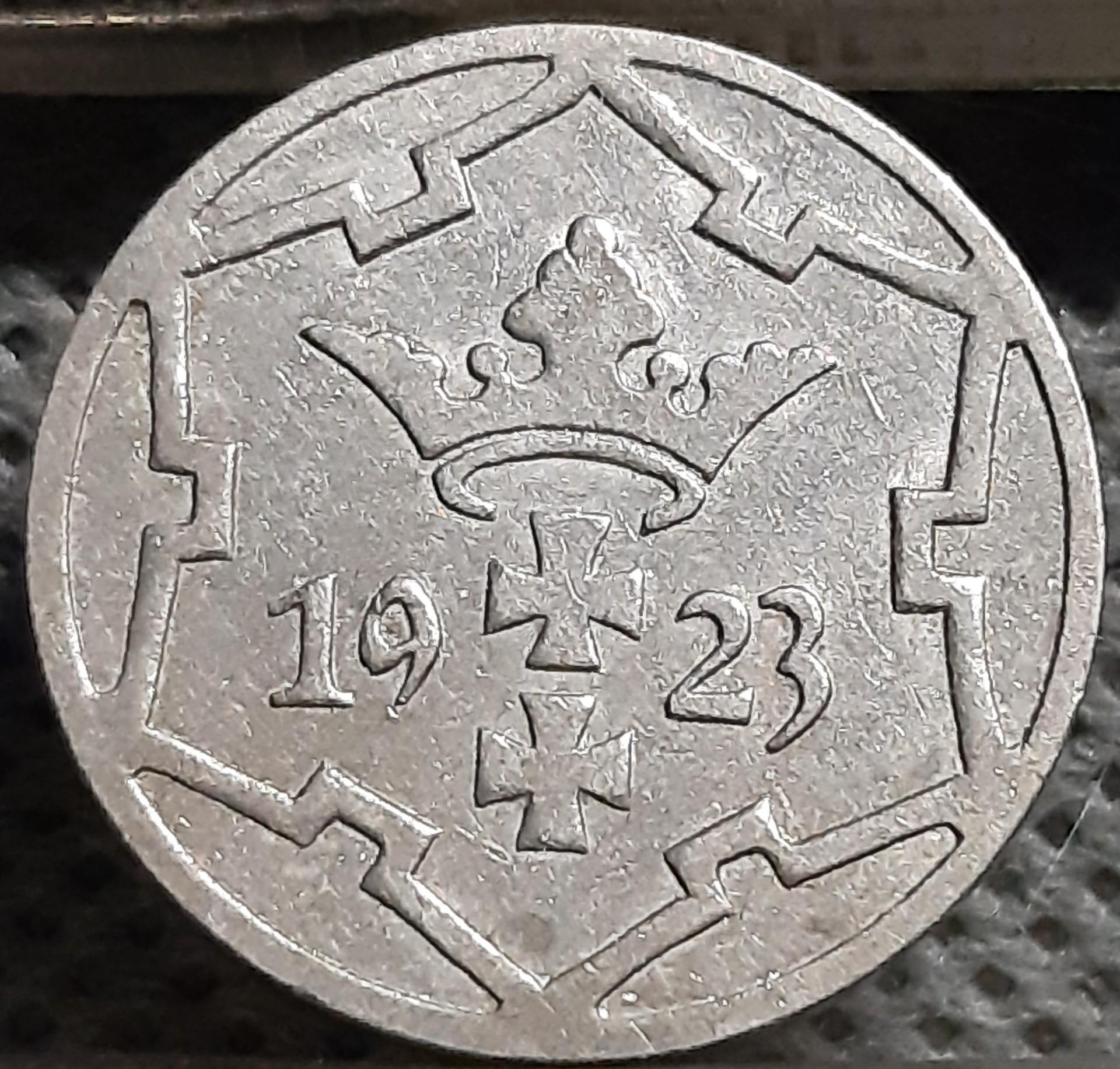 Dancigas 5 Pfenigai 1923 KM#142 (1907)