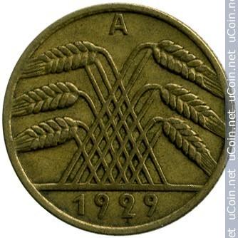 10 pfenigų Veimaro respublika, 1929m.A