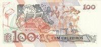 100 kruzeirų Brazilija, 1992m.