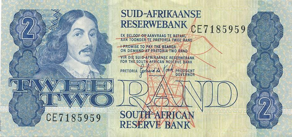 2 Rands South Africa 1982
