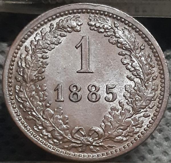 Austrija 1 Kreiceris 1885 KM#2187 Varis (1911)