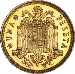 1 peseta Ispanija, 1966 