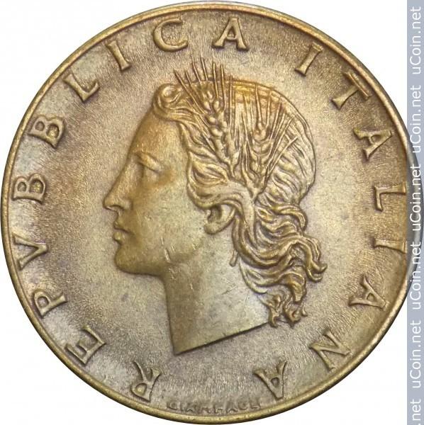20 lirų Italija, 1957m.