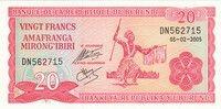 20 Frankų Burundi, 1977 - 2007m.m.