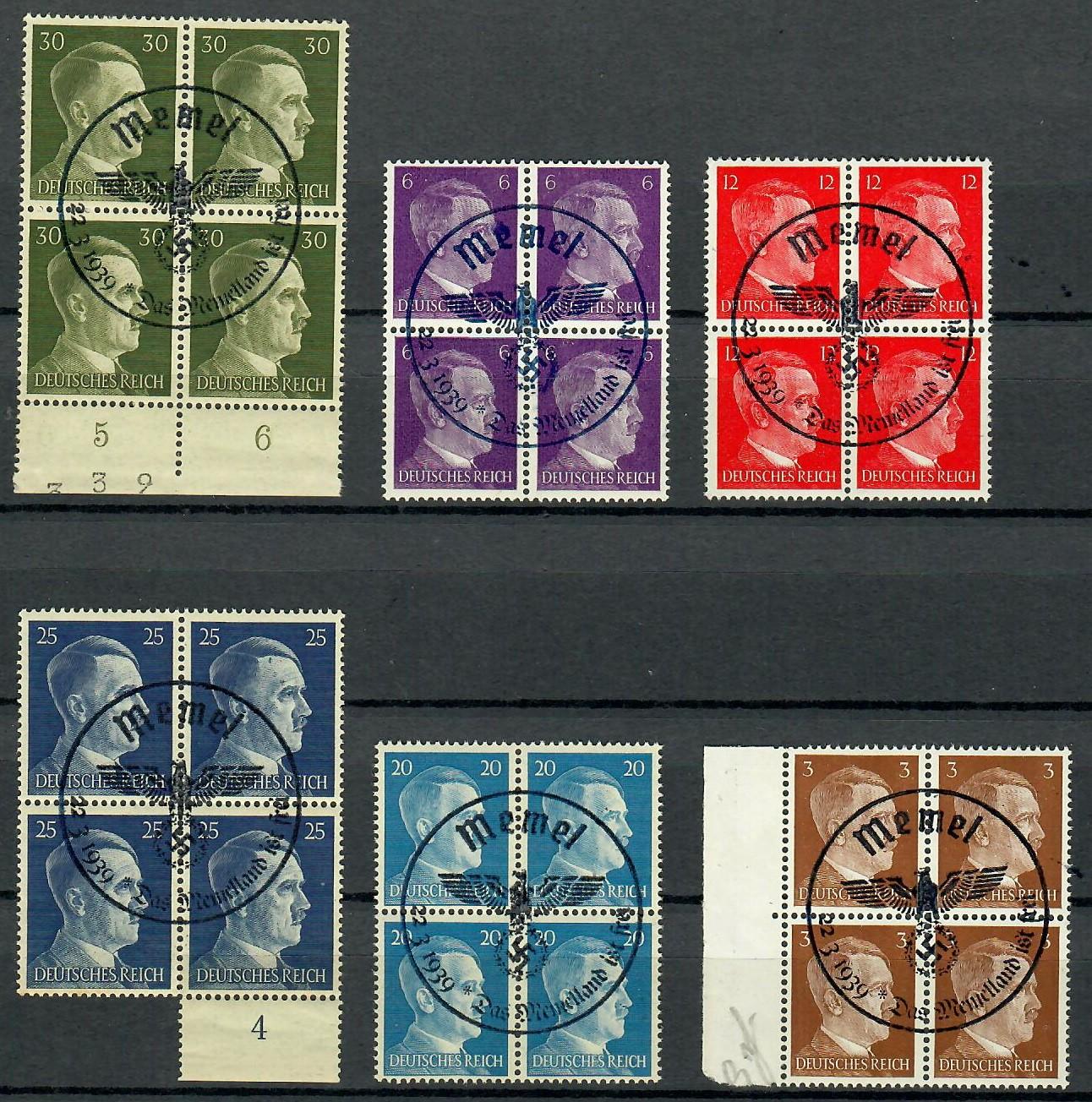 Memel'io kvartblokas 1 vnt. MNH FALŠAS
