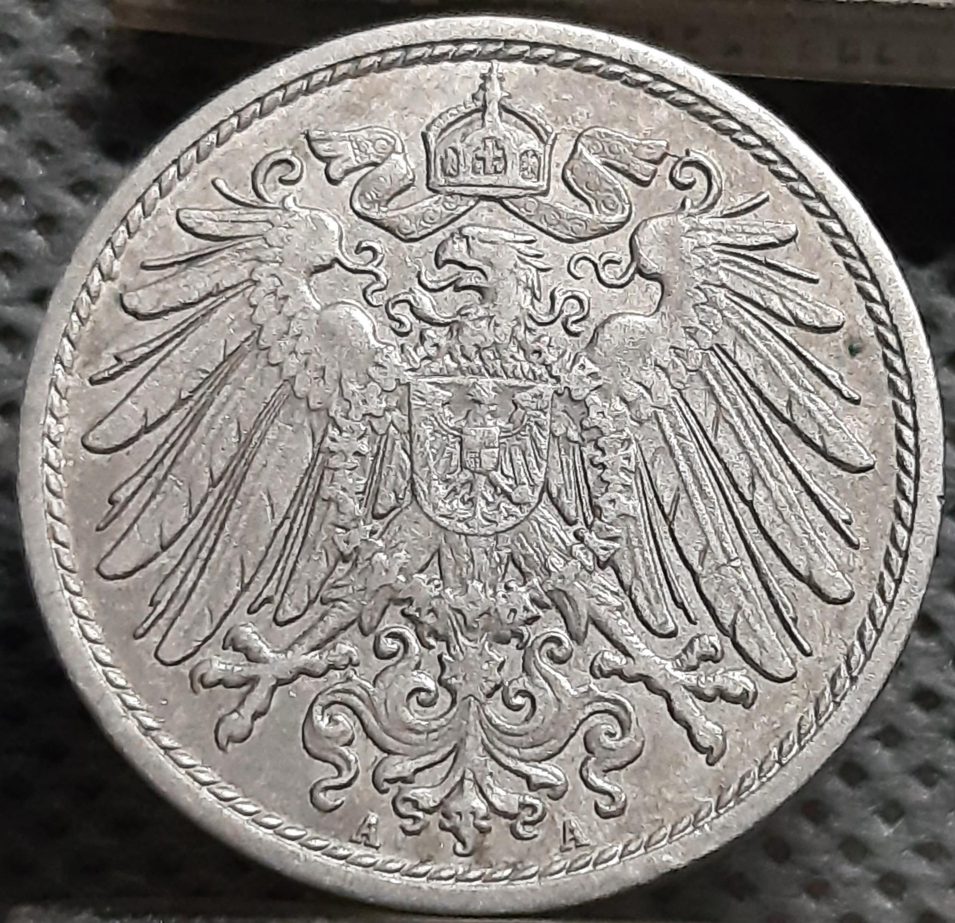 Vokietija 10 Pfenigų 1897 A KM#12 (1941)