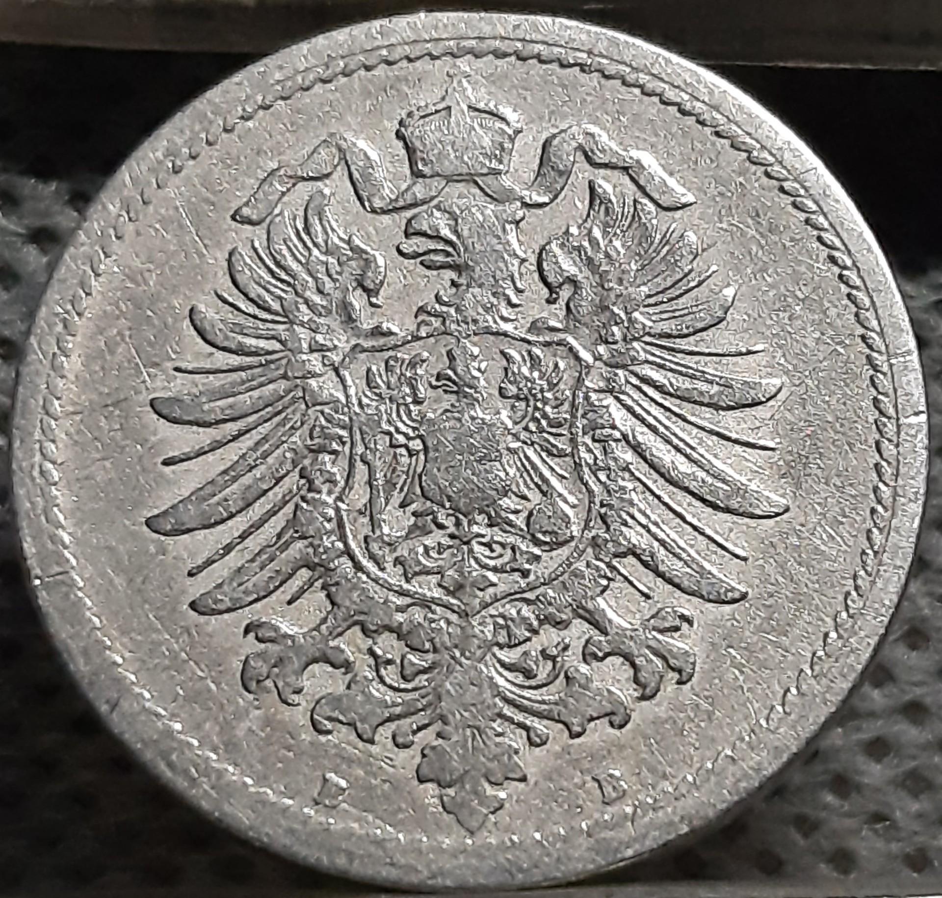 Vokietija 10 Pfenigų 1874 B KM#4 (1942)