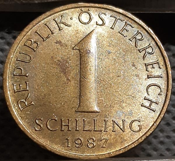 Austrija 1 Šilingas 1987 KM#2886 (1955)