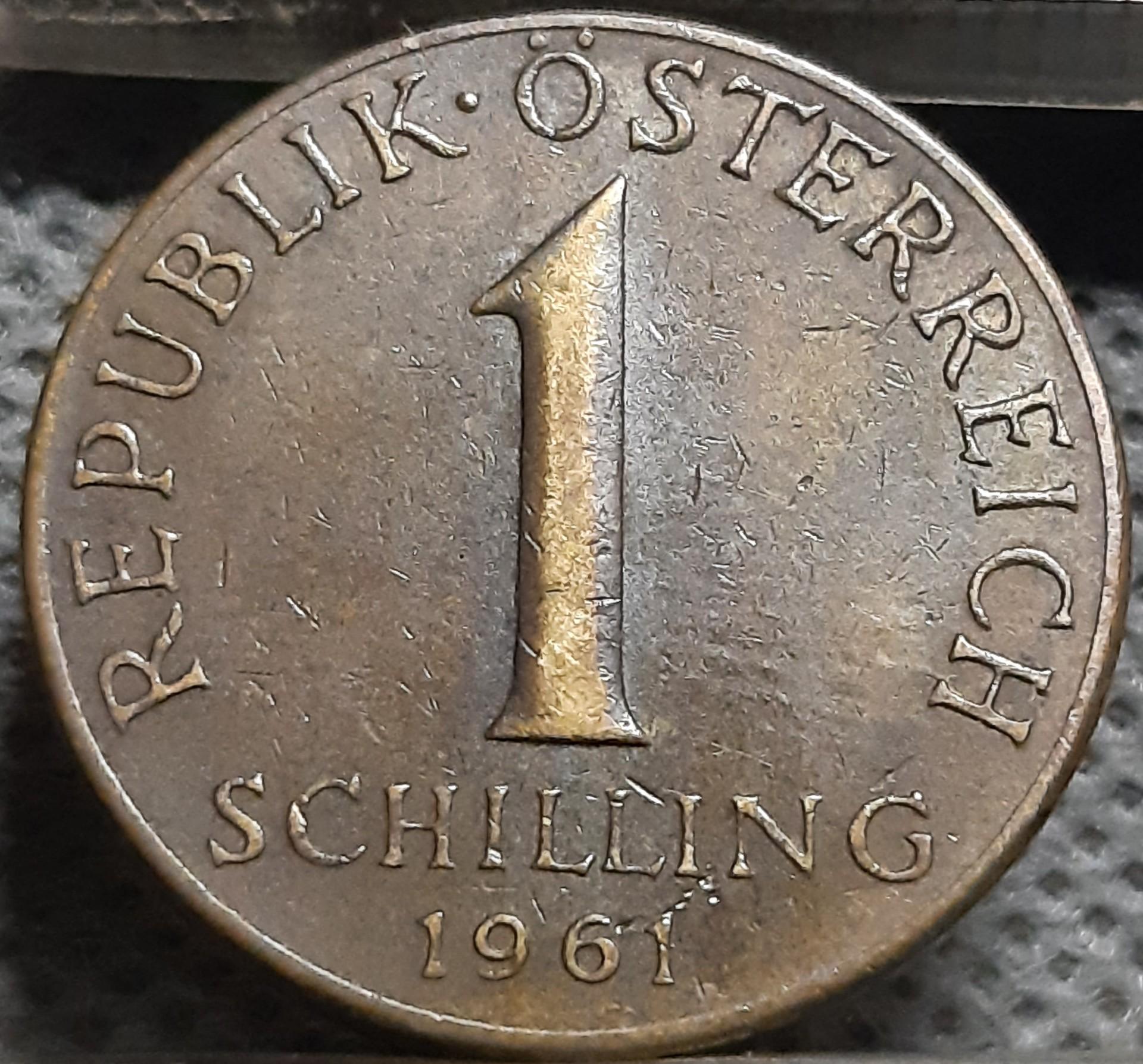 Austrija 1 Šilingas 1961 KM#2886 (1963)