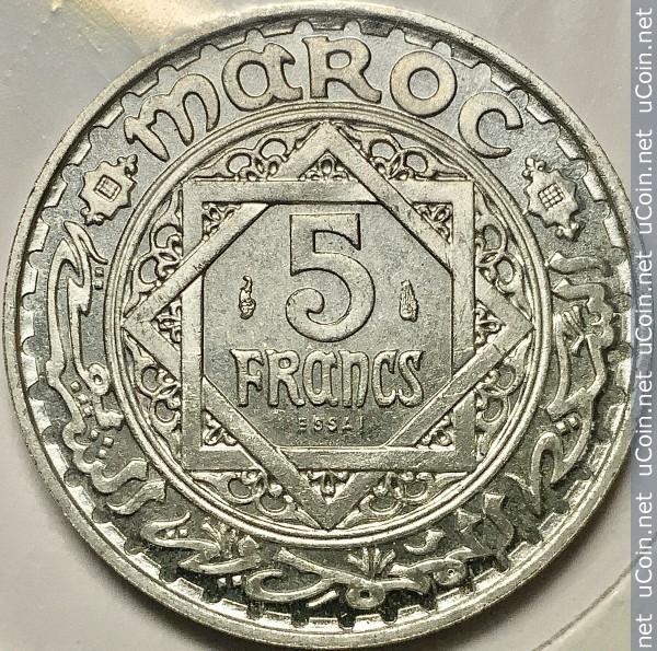 5 Frankai Marokas, 1951m.