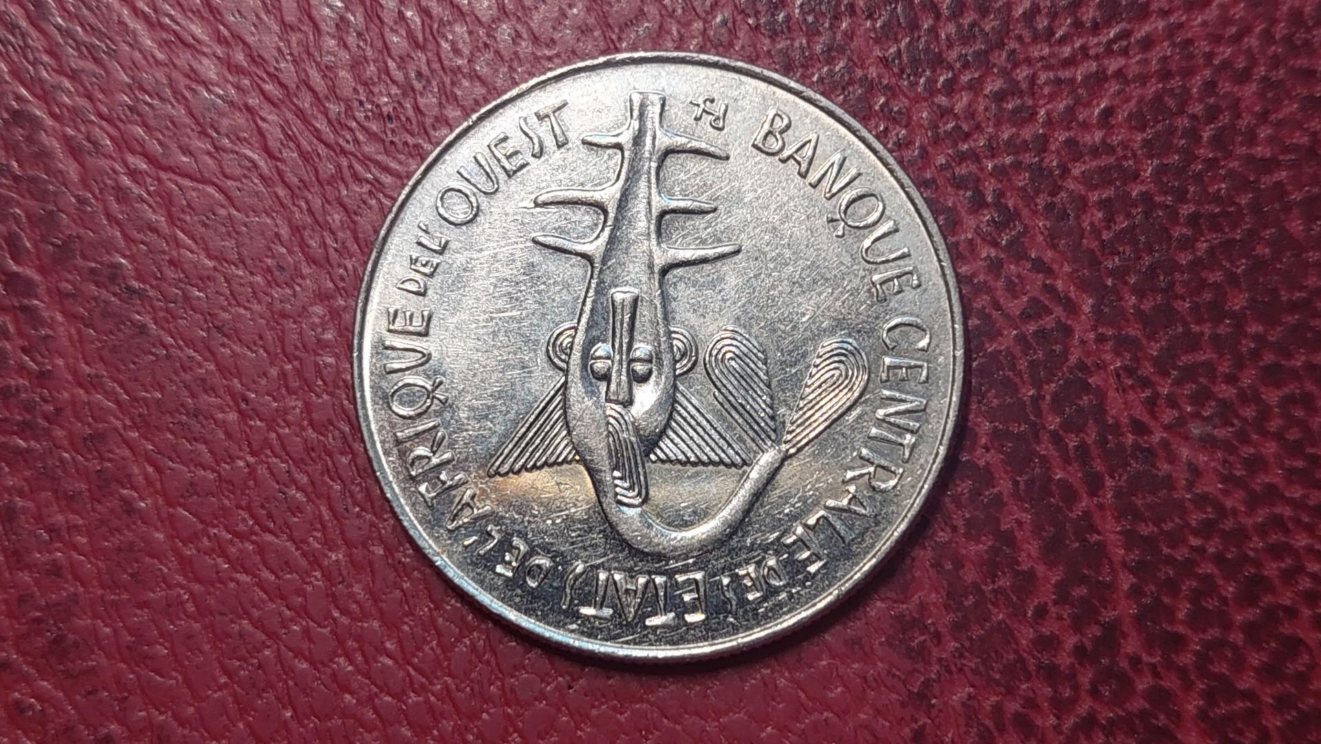Vakarų Afrika (BCEAO) 100 frankų, 1987 KM# 4