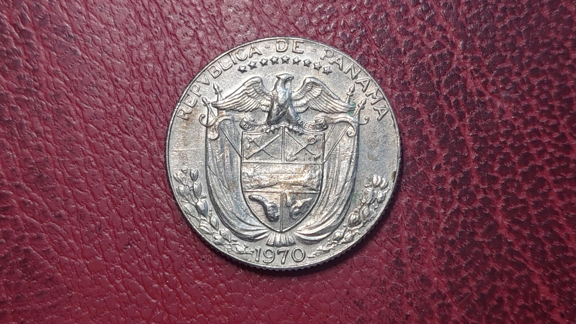 Panama ¼ balboa, 1970 KM# 11.2a