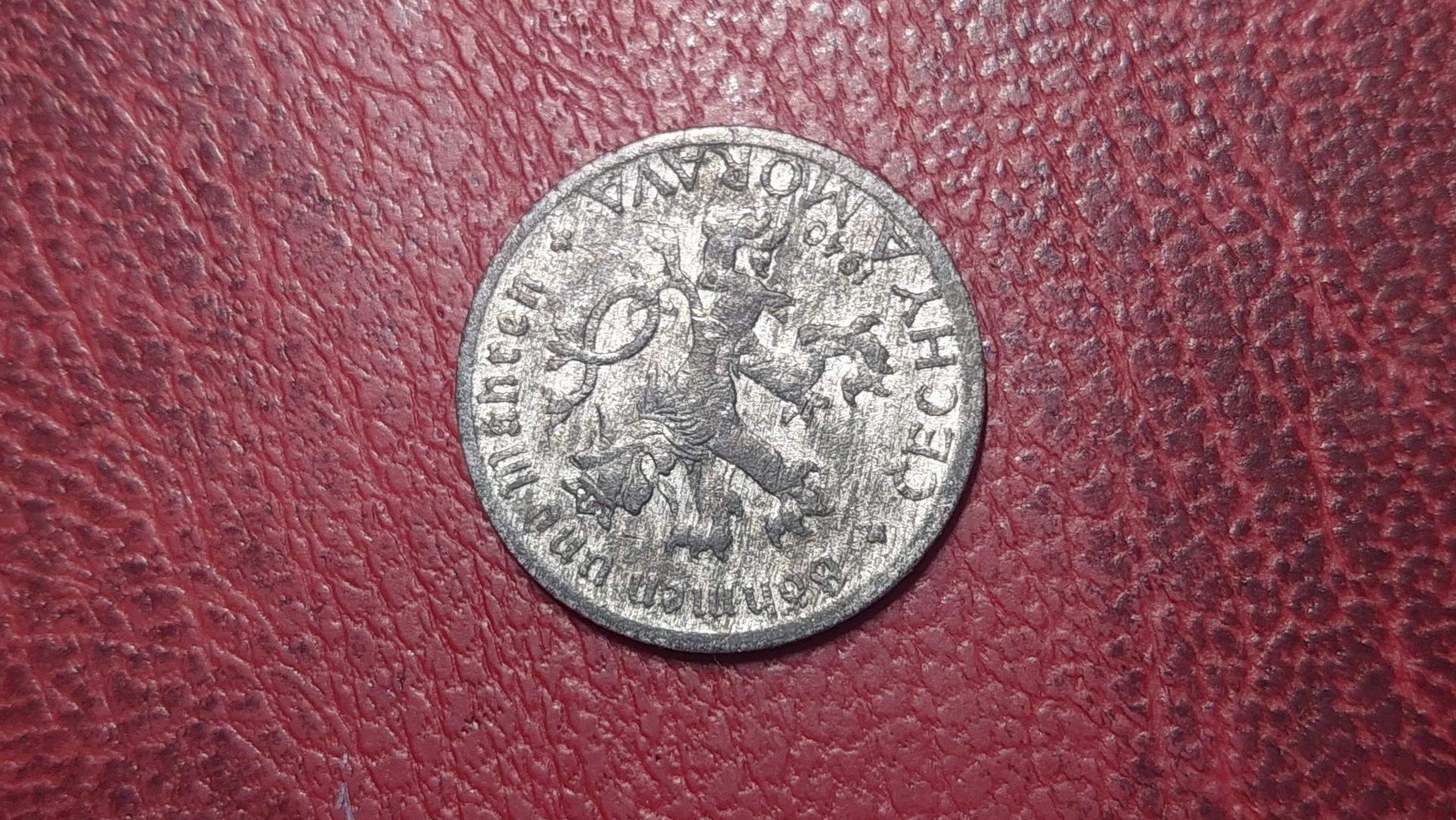 Bohemija ir Moravija 50 helerių, 1940 KM# 3
