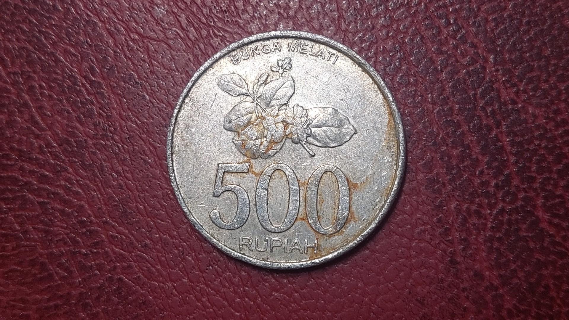 Indonezija 500 rupijų, 2003 KM# 67 Aliuminis