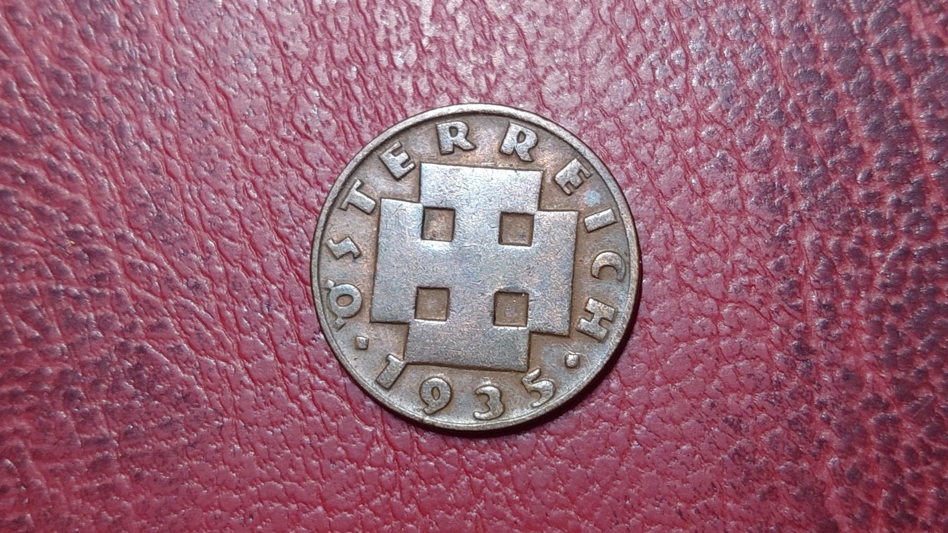 Austrija 2 grošenai, 1935 KM# 2837