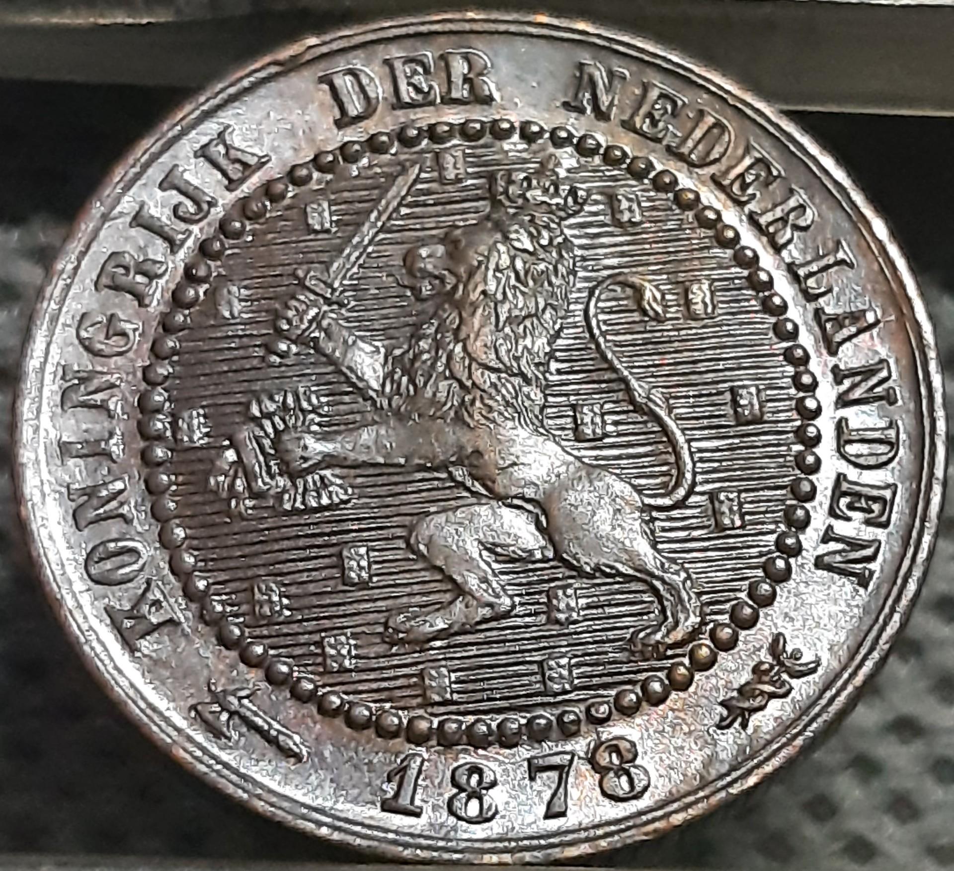 Nyderlandai 1 Centas 1878 KM#107 Bronza (2009)