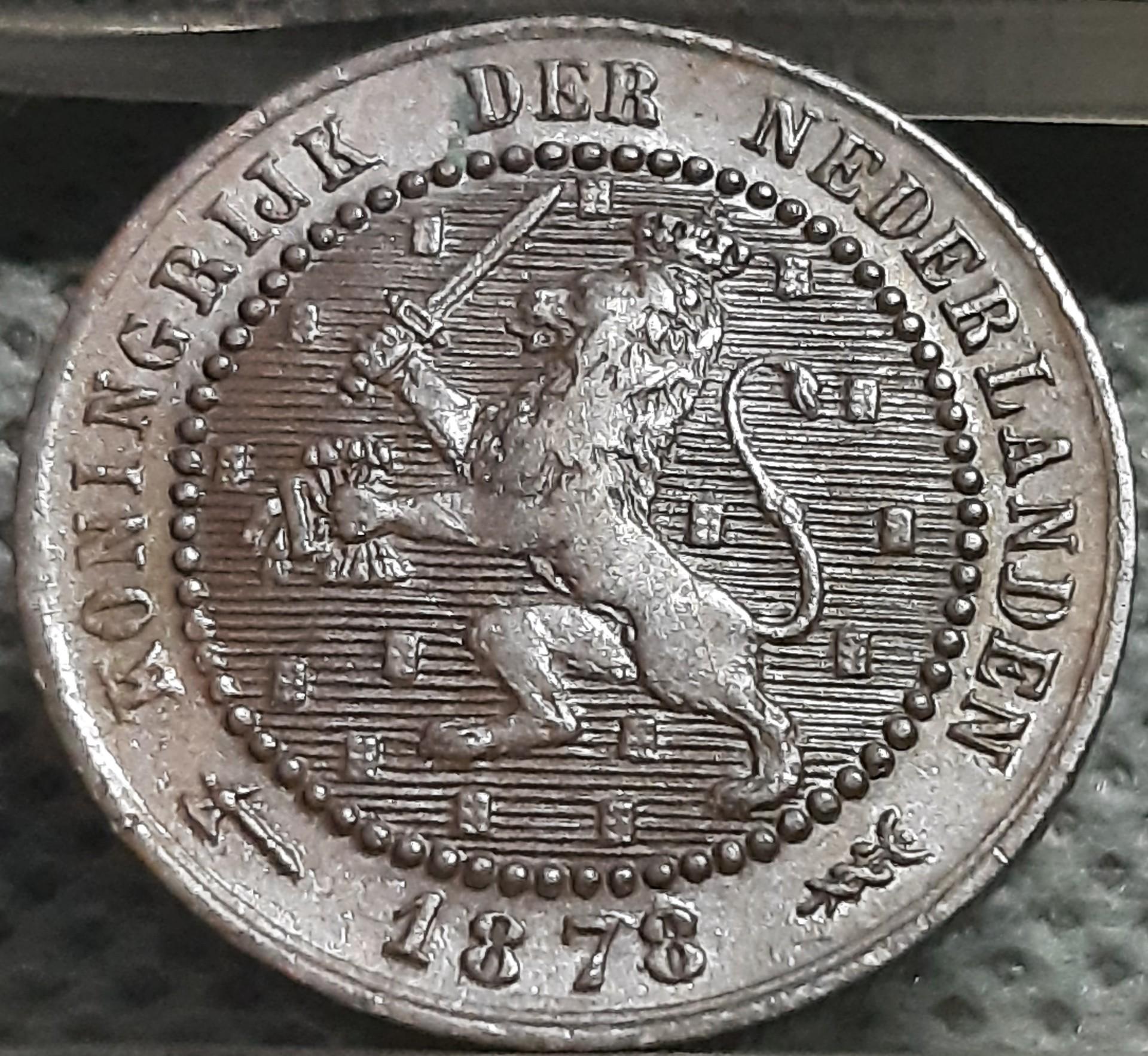 Nyderlandai 1 Centas 1878 KM#107 Bronza (2010)