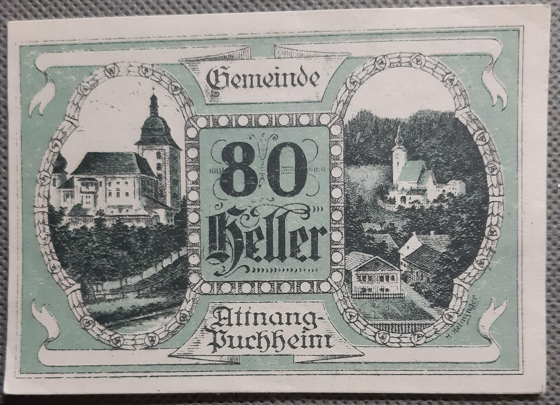 Austrija 80 Helerių 1920 N#205782 (2030)