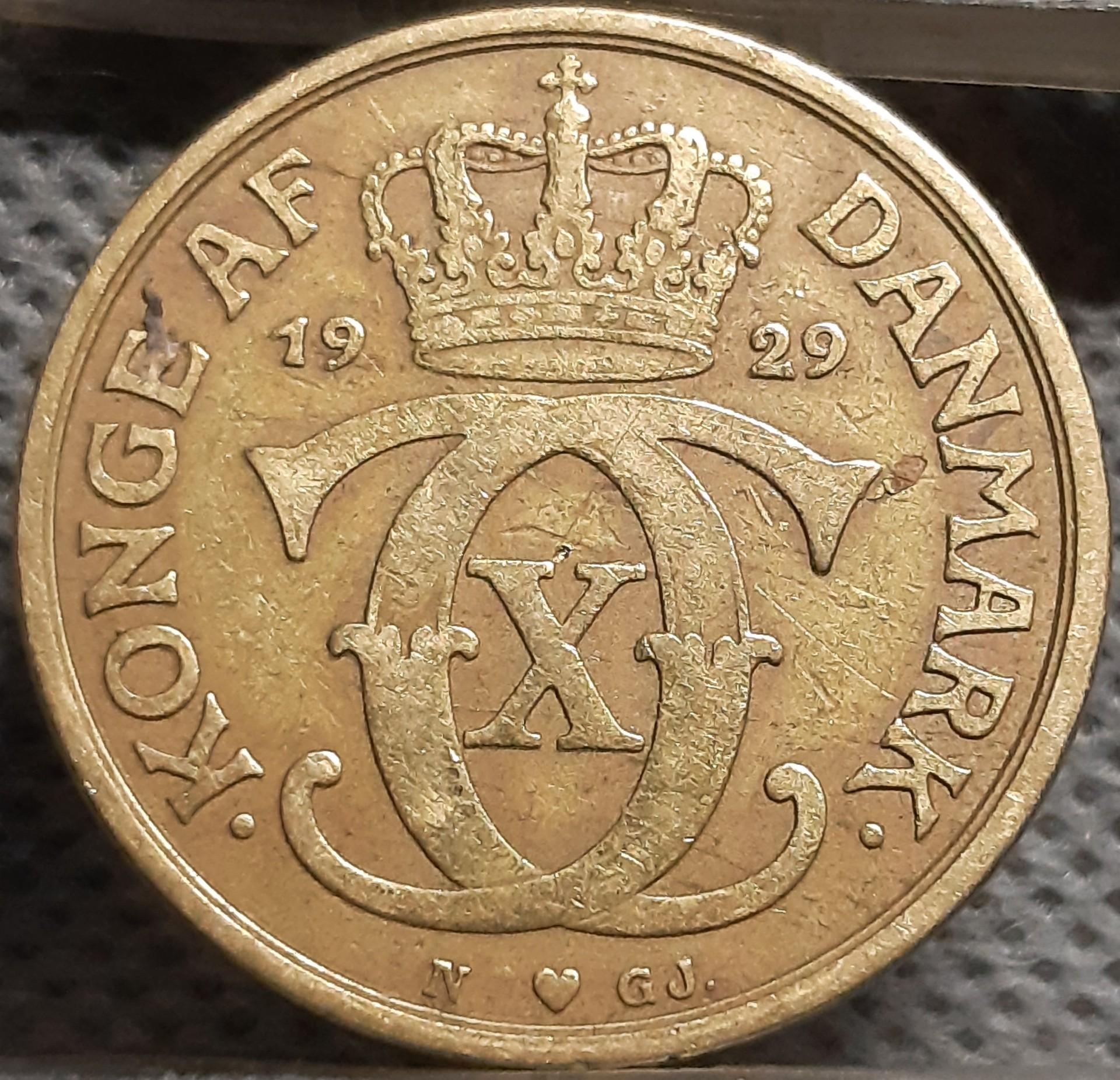 Danija 1 Krona 1929 KM#824 (2043)