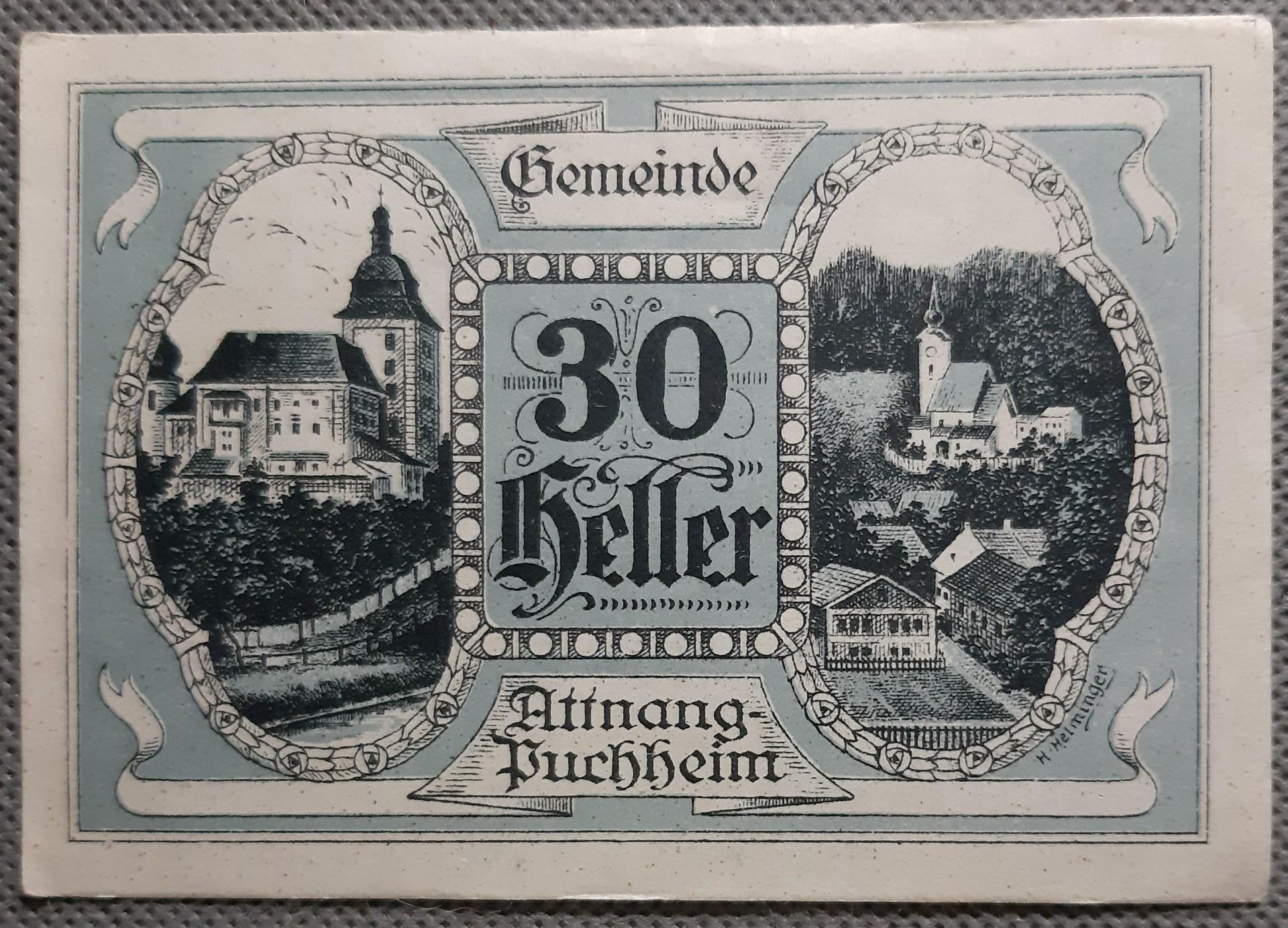 Austrija - Attnang-Puchheim 30 Helerių 1920 (2081)