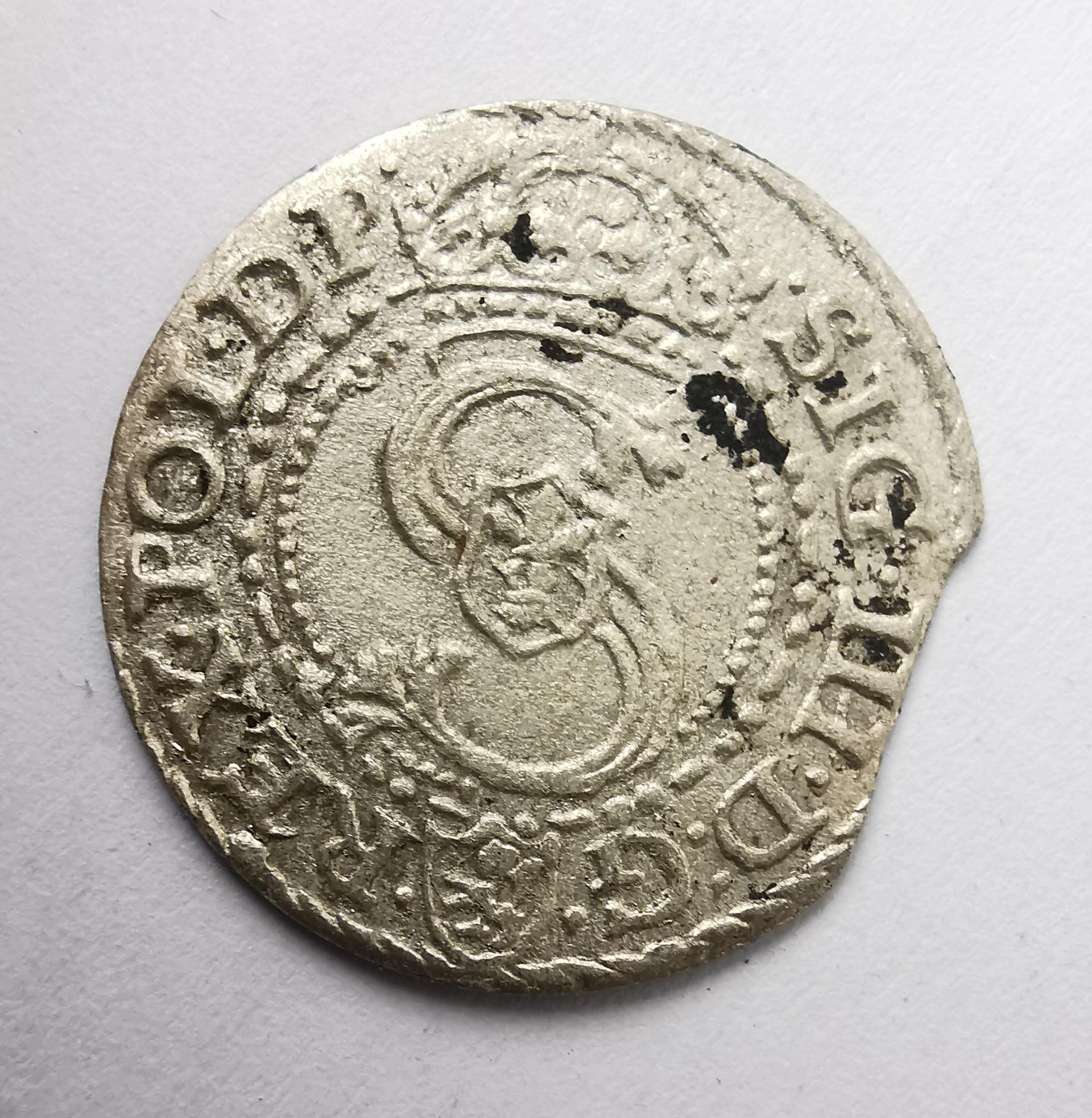 Žygimanto Vazos 1592 šilingas Malborgas