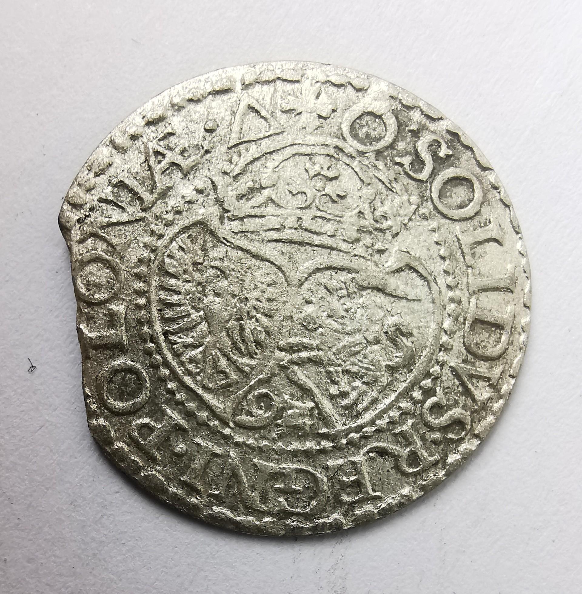 Žygimanto Vazos 1592 šilingas Malborgas