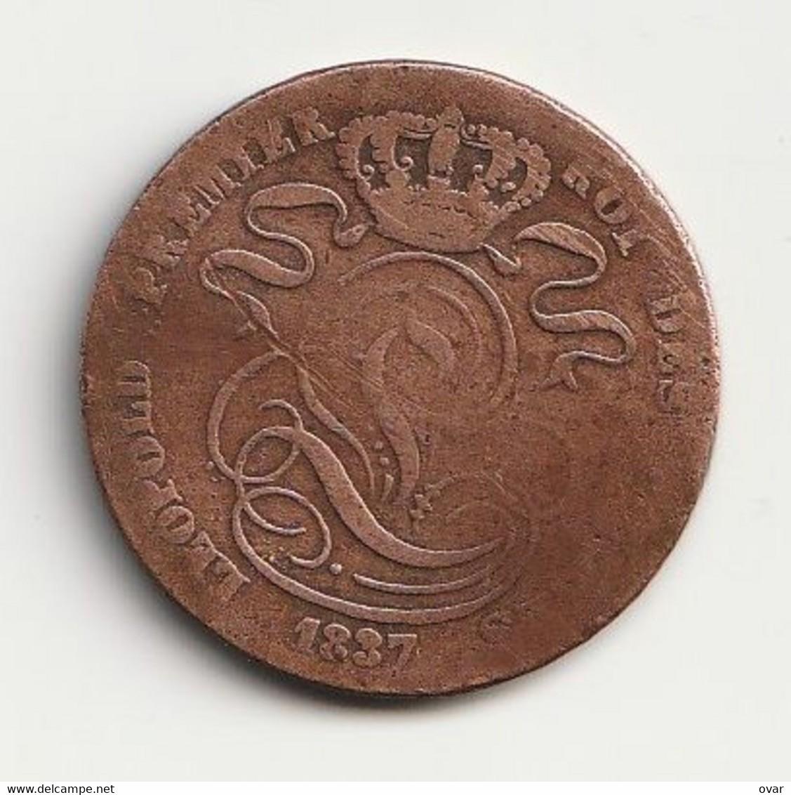 5 santimai, Belgija, 1837m.