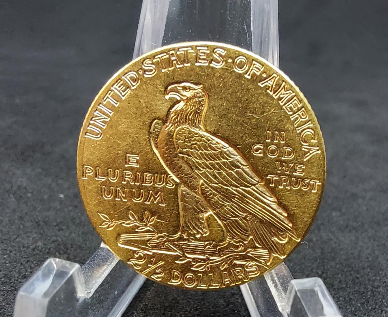 2.5 Dolerio Auksinė moneta 1912